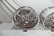 Aluminum Wheel Faces and Back Barrels AFTER Chrome-Like Metal Polishing