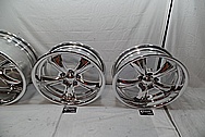 Aluminum Wheel Faces and Back Barrels AFTER Chrome-Like Metal Polishing