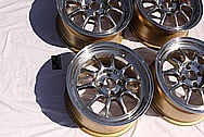 Drag DR16 Aluminum Spoked Wheel AFTER Chrome-Like Metal Polishing and Buffing Services
