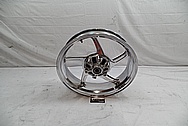 Aluminum 5 Blade Motorcycle Wheels AFTER Chrome-Like Metal Polishing - Aluminum Polishing