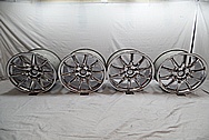 19" Porsche Aluminum Wheels AFTER Chrome-Like Metal Polishing - Aluminum Wheel Polishing 