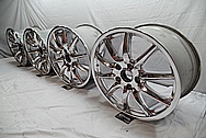 19" Porsche Aluminum Wheels AFTER Chrome-Like Metal Polishing - Aluminum Wheel Polishing 