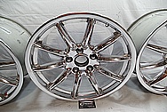 19" Porsche Aluminum Wheels AFTER Chrome-Like Metal Polishing - Aluminum Wheel Polishing 