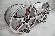 Chrome Plated Aluminum Wheels AFTER Chrome-Like Metal Polishing - Aluminum Wheel Polishing 