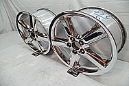 Chrome Plated Aluminum Wheels AFTER Chrome-Like Metal Polishing - Aluminum Wheel Polishing 