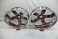 Chrome Plated Aluminum Wheels AFTER Chrome-Like Metal Polishing - Aluminum Wheel Polishing 