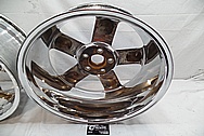 Chrome Plated Aluminum Wheels AFTER Chrome-Like Metal Polishing - Aluminum Wheel Polishing 