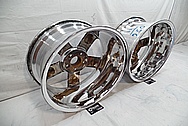 Chrome Plated Aluminum Wheels AFTER Chrome-Like Metal Polishing - Aluminum Wheel Polishing 