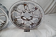 Billet Chrome Plated Aluminum Wheels AFTER Chrome-Like Metal Polishing - Aluminum Wheel Polishing 