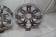 Billet Chrome Plated Aluminum Wheels AFTER Chrome-Like Metal Polishing - Aluminum Wheel Polishing 