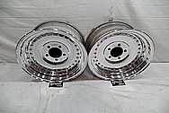 Aluminum Wheel Lips and Faces With Rivets AFTER Chrome-Like Metal Polishing - Aluminum Polishing - Wheel Polishing