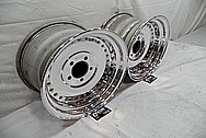 Aluminum Wheel Lips and Faces With Rivets AFTER Chrome-Like Metal Polishing - Aluminum Polishing - Wheel Polishing