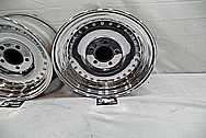 Aluminum Wheel Lips and Faces With Rivets AFTER Chrome-Like Metal Polishing - Aluminum Polishing - Wheel Polishing