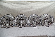 American Racing 5 Spoke Alumium Racing Wheels AFTER Chrome-Like Metal Polishing - Aluminum Polishing - Wheel Polishing