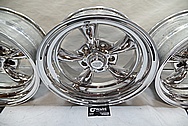 American Racing 5 Spoke Alumium Racing Wheels AFTER Chrome-Like Metal Polishing - Aluminum Polishing - Wheel Polishing