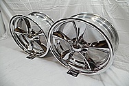 Boyd Coddington Alumium Racing Wheels AFTER Chrome-Like Metal Polishing - Aluminum Polishing - Wheel Polishing