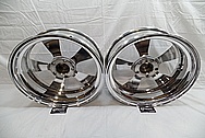 Boyd Coddington Alumium Racing Wheels AFTER Chrome-Like Metal Polishing - Aluminum Polishing - Wheel Polishing