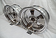 Boyd Coddington Alumium Racing Wheels AFTER Chrome-Like Metal Polishing - Aluminum Polishing - Wheel Polishing