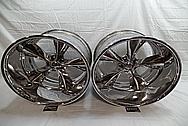 Boyd Coddington Alumium Racing Wheels AFTER Chrome-Like Metal Polishing - Aluminum Polishing - Wheel Polishing