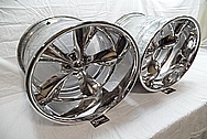 Boyd Coddington Alumium Racing Wheels AFTER Chrome-Like Metal Polishing - Aluminum Polishing - Wheel Polishing