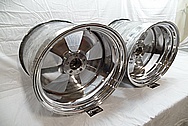 Boyd Coddington Alumium Racing Wheels AFTER Chrome-Like Metal Polishing - Aluminum Polishing - Wheel Polishing