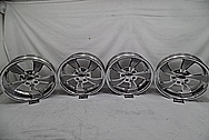 Intricate Aluminum Wheels AFTER Chrome-Like Metal Polishing and Buffing Services - Aluminum Polishing