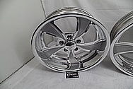 Intricate Aluminum Wheels AFTER Chrome-Like Metal Polishing and Buffing Services - Aluminum Polishing