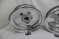 Intricate Aluminum Wheels AFTER Chrome-Like Metal Polishing and Buffing Services - Aluminum Polishing