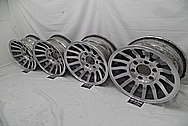 Intricate Aluminum Wheels AFTER Chrome-Like Metal Polishing and Buffing Services - Aluminum Polishing