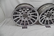 Intricate Aluminum Wheels AFTER Chrome-Like Metal Polishing and Buffing Services - Aluminum Polishing