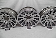 Intricate Aluminum Wheels AFTER Chrome-Like Metal Polishing and Buffing Services - Aluminum Polishing