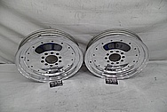 Aluminum Drag Racing Wheels AFTER Chrome-Like Metal Polishing and Buffing Services - Aluminum Polishing