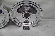 Aluminum Drag Racing Wheels AFTER Chrome-Like Metal Polishing and Buffing Services - Aluminum Polishing