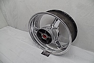 Suzuki GSXR - 1000 Aluminum Motorcycle Wheel AFTER Chrome-Like Metal Polishing and Buffing Services - Aluminum Polishing
