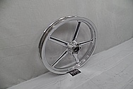 Harley Davidson Rocker Custom Motorcycle Wheels AFTER Chrome-Like Metal Polishing and Buffing Services - Aluminum Polishing