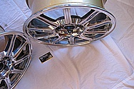 Subaru STI Aluminum BBS Wheel AFTER Chrome-Like Metal Polishing and Buffing Services Plus Clear Coating Services 