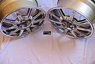 Subaru STI Aluminum BBS Wheel AFTER Chrome-Like Metal Polishing and Buffing Services Plus Clear Coating Services 