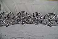 1957 Chevy Custom Aluminum Foose Racing Design Wheels AFTER Chrome-Like Metal Polishing and Buffing Services - Aluminum Polishing