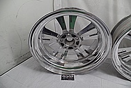 1957 Chevy Custom Aluminum Foose Racing Design Wheels AFTER Chrome-Like Metal Polishing and Buffing Services - Aluminum Polishing