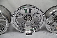 1957 Chevy Custom Aluminum Foose Racing Design Wheels AFTER Chrome-Like Metal Polishing and Buffing Services - Aluminum Polishing