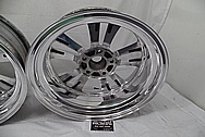 1957 Chevy Custom Aluminum Foose Racing Design Wheels AFTER Chrome-Like Metal Polishing and Buffing Services - Aluminum Polishing