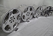 1998 Dodge Viper Aluminum Stock Wheels AFTER Chrome-Like Metal Polishing and Buffing Services - Aluminum Polishing