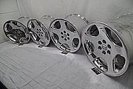 1998 Dodge Viper Aluminum Stock Wheels AFTER Chrome-Like Metal Polishing and Buffing Services - Aluminum Polishing