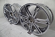 28" Aluminum Wheels AFTER Chrome-Like Metal Polishing and Buffing Services - Aluminum Polishing - Wheel Polishing 