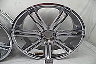 28" Aluminum Wheels AFTER Chrome-Like Metal Polishing and Buffing Services - Aluminum Polishing - Wheel Polishing 