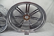 28" Aluminum Wheels AFTER Chrome-Like Metal Polishing and Buffing Services - Aluminum Polishing - Wheel Polishing 