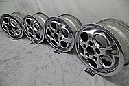 Porsche 944 Aluminum Wheels AFTER Chrome-Like Metal Polishing and Buffing Services - Aluminum Polishing