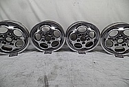 Porsche 944 Aluminum Wheels AFTER Chrome-Like Metal Polishing and Buffing Services - Aluminum Polishing