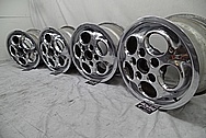Porsche 944 Aluminum Wheels AFTER Chrome-Like Metal Polishing and Buffing Services - Aluminum Polishing