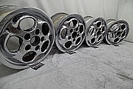 Porsche 944 Aluminum Wheels AFTER Chrome-Like Metal Polishing and Buffing Services - Aluminum Polishing